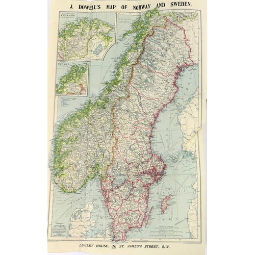 31 - Fishing: Dowell (James)ed. Norwegian Anglings and other Sporting's., .. With Map of Norway and ... 