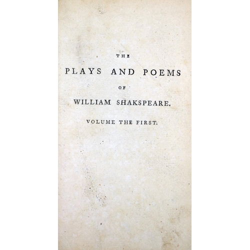 5 - Dublin Printing: Malone (Ed.) The Plays and Poems of William Shakespeare, 16 vols. sm. 8vo Dubl... 