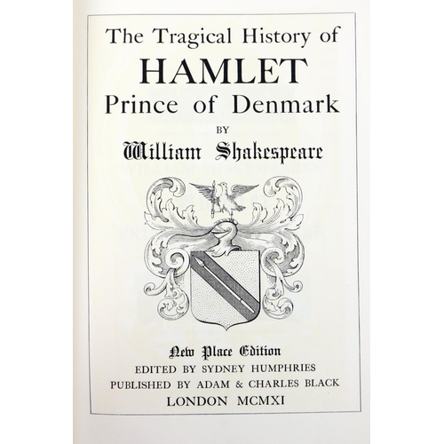 51 - New Place EditionShakespeare: The Tragical History of Hamlet, Prince of Denmark, folio Lond. (Adam &... 