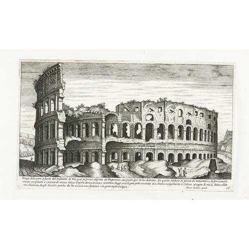 75 - Roman Views: Sadeler (Marco) Vestigi delle Antichita di Roma Tivoli Pozzvolo et Altri Luochi, oblong... 