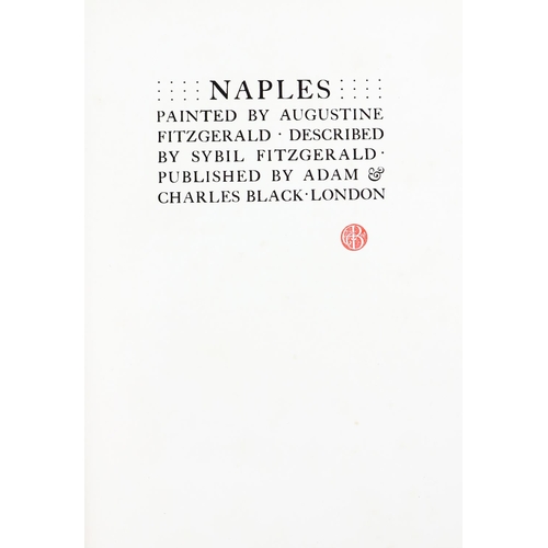 77 - Signed by ArtistFitzgerald (Augustine) artist, & Fitzgerald (Sybil) Naples, lg. 4to Lond. (A. &a... 