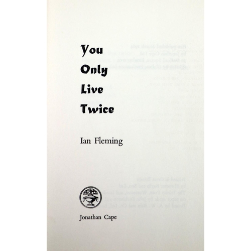 8 - Fleming (Ian) You Only Live Twice, 8vo L. (Johnathan Cape) 1964, First Edn., black cloth, ... 