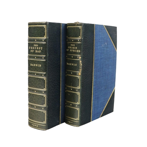 85 - Bindings: Darwin (Charles) The Descent of Man, and Selection in Relation to Sex. 8vo Lond. 1909; and... 