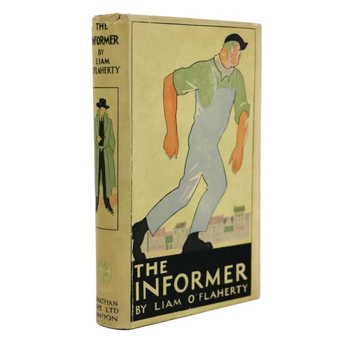 98 - O'Flaherty (Liam) The Informer, London 1925.  First Edn., green cloth, with orig. v. good pict. cold... 