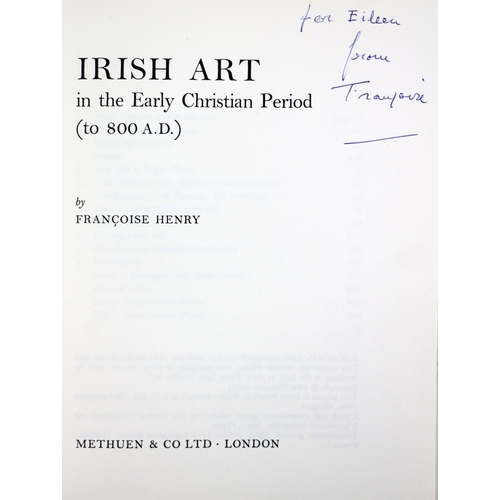 125 - Henry (Francoise) Irish Art, to 800 A.D.; 800 - 1020 A.D. & 1020 - 1170 A.D., 3 vols. sm. 4... 