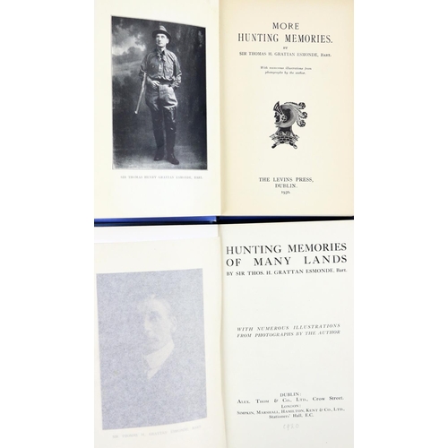 129 - Fishing etc: Esmonde (Sir Thos. H. Grattan) Hunting Memories of Many Lands, Dublin 1920. F... 