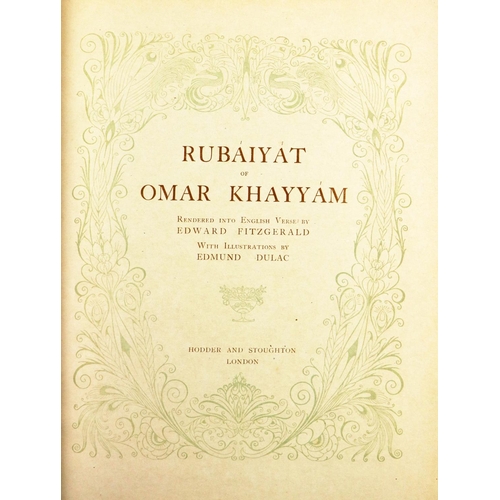 171 - [Dulac (Edmund) Illustrator] Fitzgerald (Edward) The Rubaiyat of Omar Khayyam, lg. 4to Lon... 