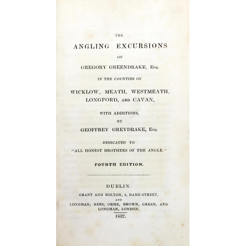 209 - Fishing: [Cole (H.B.)] Greendrake (Gregory) The Angling Excursions of ,... in the Counties of W... 