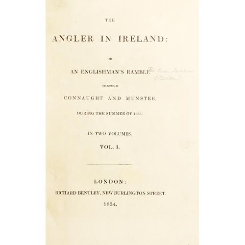 210 - Fishing: [Belton (Wm. B.)] The Angler in Ireland:  or, An Englishman's Ramble through Connaught and ... 