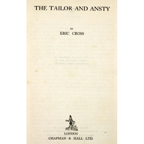 215 - Irish Literature: Cross (Eric) The Tailor and Antsy, Lond. 1942. First Edn., port. frontis... 