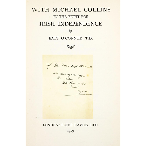 251 - [Michael Collins] O'Connor (Batt) With Michael Collins in the Fight for Irish Independence, 8vo... 