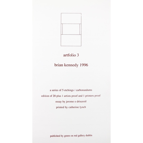 424 - One of 20 Copies OnlyO'Drisceoil (J.) writer Artfolio 3, Brian Kennedy 1996,  portfolio D. (Green on... 