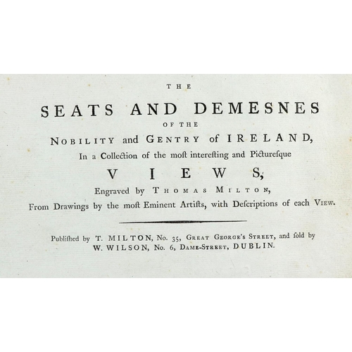 429 - Very Rare In Original PartsFine Engraved Plates: Milton (Thomas) The Seats and Demesnes of the ... 