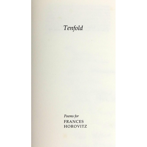 463 - One of 50 Copies OnlyBooth (Martin)pub. Ten Fold, Poems for Frances Horovitz, tall 8vo, Northamptons... 