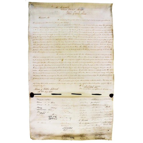 440 - Governors of a Colonial IslandSeven Documents, 1817-1824, associated with the appointment and depart... 