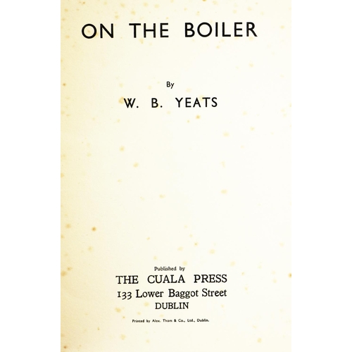 457 - [Cuala Press] A Broadside June 1912 - No. 1, Fifth Year, 2pps, D. (Cuala Press) 1912, illus. by Jack... 