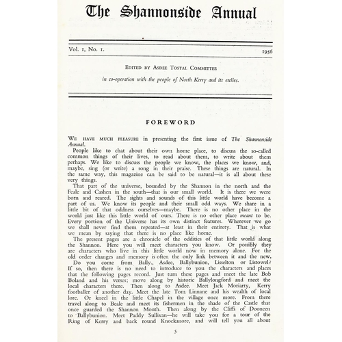 554 - Limerick Interest: The Shannonside Annual, Vol. I No. 1 - No. 5. Together 5 numbers [All Publis... 