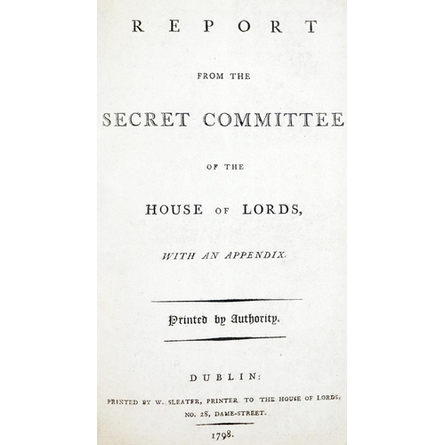 571 - [1798 Interest] Report from the Secret Committee of the House of Lords, with an Appendix - Printed b... 