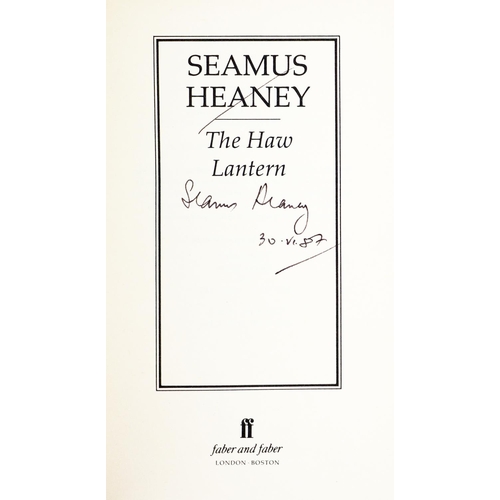 573 - Heaney (Seamus) The Haw Lantern, 8vo L. (Faber & Faber) 1987, First Edn., Signed ... 