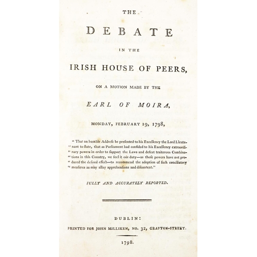 586 - [Irish Politics] The Debate in the Irish House of Peers, on a Motion made by the Earl of Moira,... 