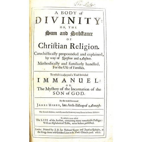 615 - Usher (James) A Body of Divinity: or, The Sum and Substance of Cristian Religion, Folio Lond. 1... 