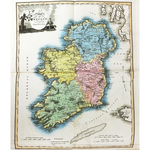 632 - Fine Hand Coloured CopyGrierson (Geo. & John & Martin Keene) New and Correct Irish Atlas, Be... 