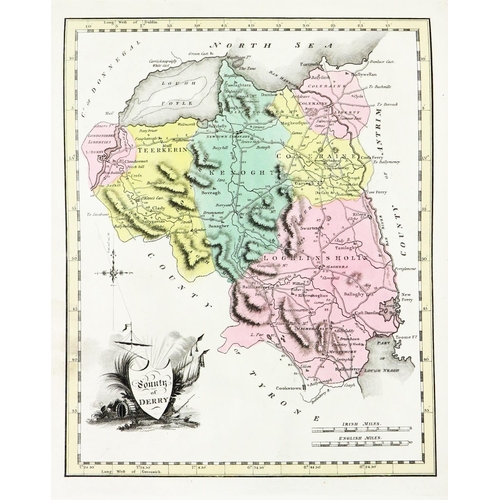 632 - Fine Hand Coloured CopyGrierson (Geo. & John & Martin Keene) New and Correct Irish Atlas, Be... 