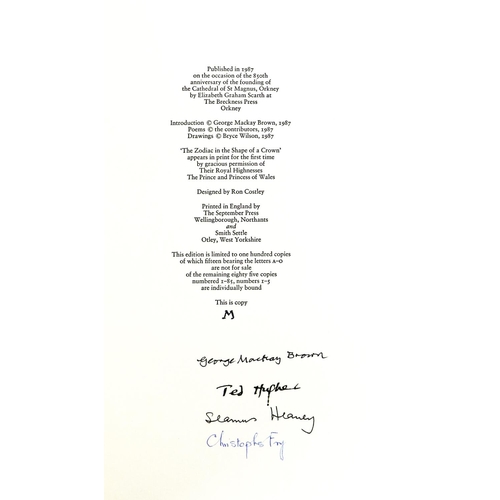 636 - Rare Heaney ItemOne of 15 Lettered Copies OnlyHeaney (S.), Hughes (T.), Brown (G.) & Frey (C.) F... 