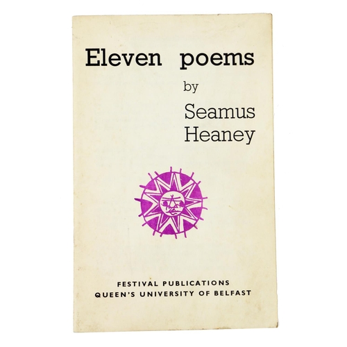 645 - Signed Copy of Seamus Heaney, First Separate PublicationHeaney (Seamus) Eleven Poems, 8vo, Belfast (... 