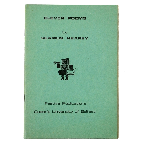 646 - Signed by Seamus HeaneyHeaney (Seamus) Eleven Poems, 8vo Belfast (Festival Publications) 1965,&... 