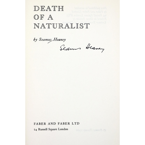 648 - Signed Uncorrected Seamus Heaney ProofHeaney (Seamus) Death of a Naturalist, 8vo, L. (Faber & Fa... 