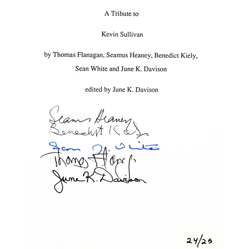 664 - Signed by the ContributorsDavison (June K.)ed. A Treatise to Kevin Sullivan, 8vo, N.. [Privately Pri... 