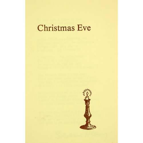 666 - Heaney (Seamus) Christmas Eve, 4pps, D. (Peter Fallon) [1978], 125 Copies Only, Signed, ptd. yellow ... 