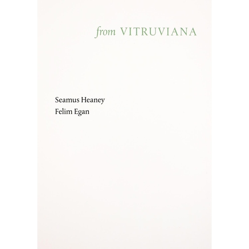 669 - One of 100 Signed by the Artist & PoetHeaney (Seamus) & Egan (Felim)artist [From] Vitru... 