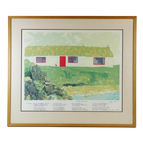 674 - One of 30 CopiesHeaney (Seamus) The Singer's House, broadside, Limited Edn. No. 6/30 Copies, Signed ... 