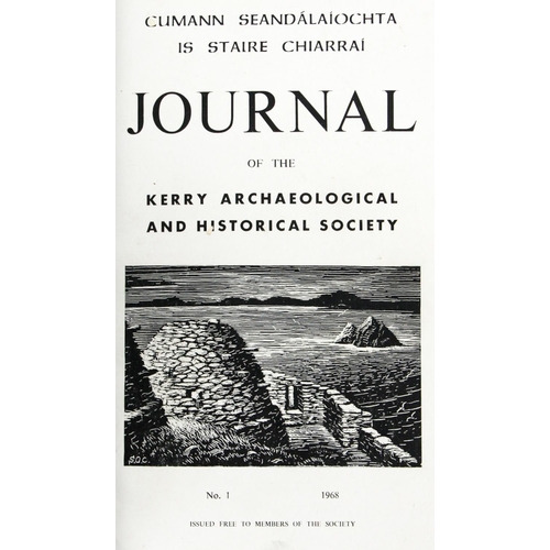 805 - Periodical: Journal of the Kerry Archaeological and Historical Society, No. 1 - 24 (bound in bl... 