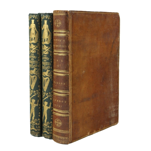 809 - Bartlett (W.H.) The Scenery and Antiquities of Ireland, 2 vols. 4to Lond. n.d. Engd. add. titles, en... 