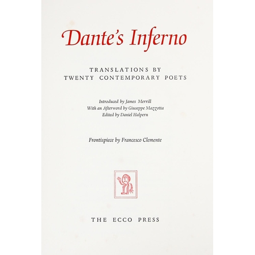 813 - One of 125 Copies Signed by the ContributorsHeaney (Seamus)et al, Dantes Inferno, folio, New Je... 