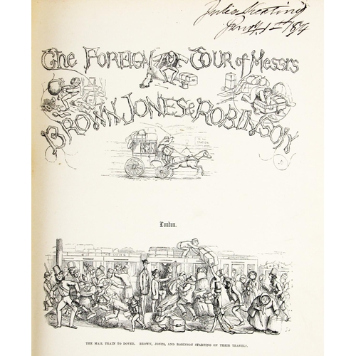 819 - Doyle (Richard) Illustrator. The Foreign Tour of Messrs Brown and Jones and Robinson, folio Lond. n.... 