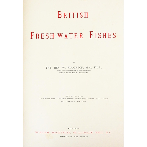 820 - In Finest Original ConditonFishing: Houghton (Rev. W.) British Fresh-Water Fishes, 2 vols. folio Lon... 