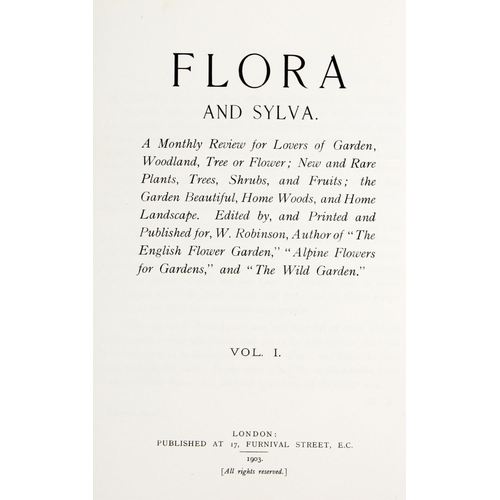 827 - With large full page Coloured PlatesRobinson (Wm.) Flora and Sylva, A Monthly Review for Lovers of G... 