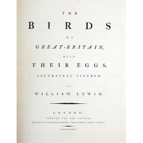 829 - The Rarest of All English Bird BooksOne of 60 Sets OnlyLewin (William) The Birds of Great Britain wi... 