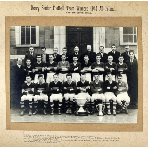 1000 - G.A.A.:  Photograph, Football 1918, Boherbee Football Team - Winners of League 1918, with printed na... 