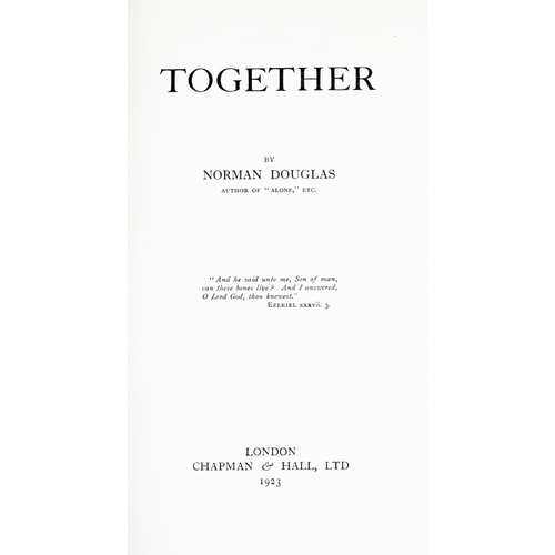 833 - The Works of Norman DouglasDouglas (Norman) Together, roy 8vo Lond. 1923. Lim. Edn. No. 224 of 275 C... 