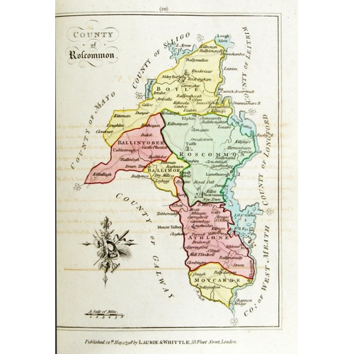 854 - With Fine Hand Coloured MapsScale (Bernard) An Hibernian Atlas; or General Description of the K... 