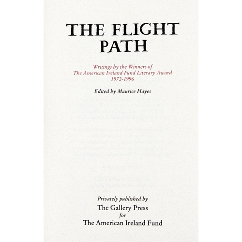 856 - Hayes (Maurice)ed. The Flight Path, Writings by the Winners of the American Ireland Fund Literary Aw... 