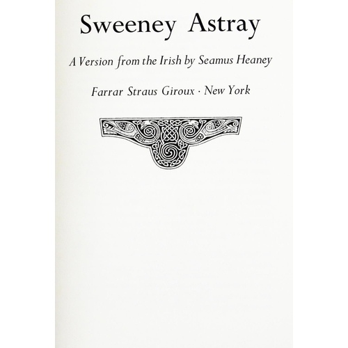 862 - Signed by Poet & ArtistHeaney (Seamus) & Cooke (Barrie) artist Sweeney Astray, 8vo... 