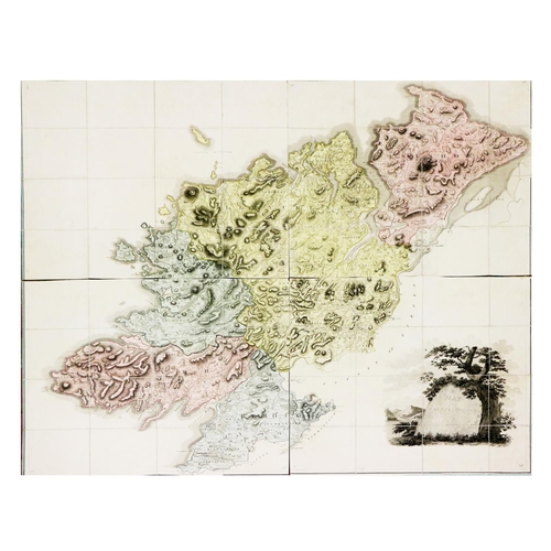 865 - Rare Grand Jury Map of DonegalIrish Map: [Co. Donegal] Mc Crea (Wm.) A Map of the County of Don... 