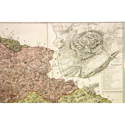 909 - Rare Survey of Armagh MapIrish Map: [County Armagh] Rocque (John) A Topographical Map of the Co... 