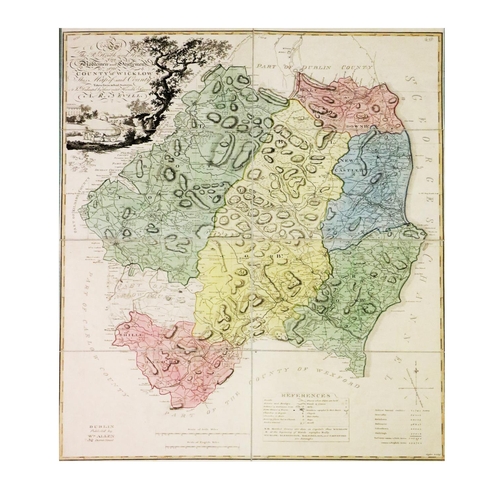 910 - Survey Map of County WicklowIrish Map: [County Wicklow] Nevill (A.R.) County of Wicklow, this M... 